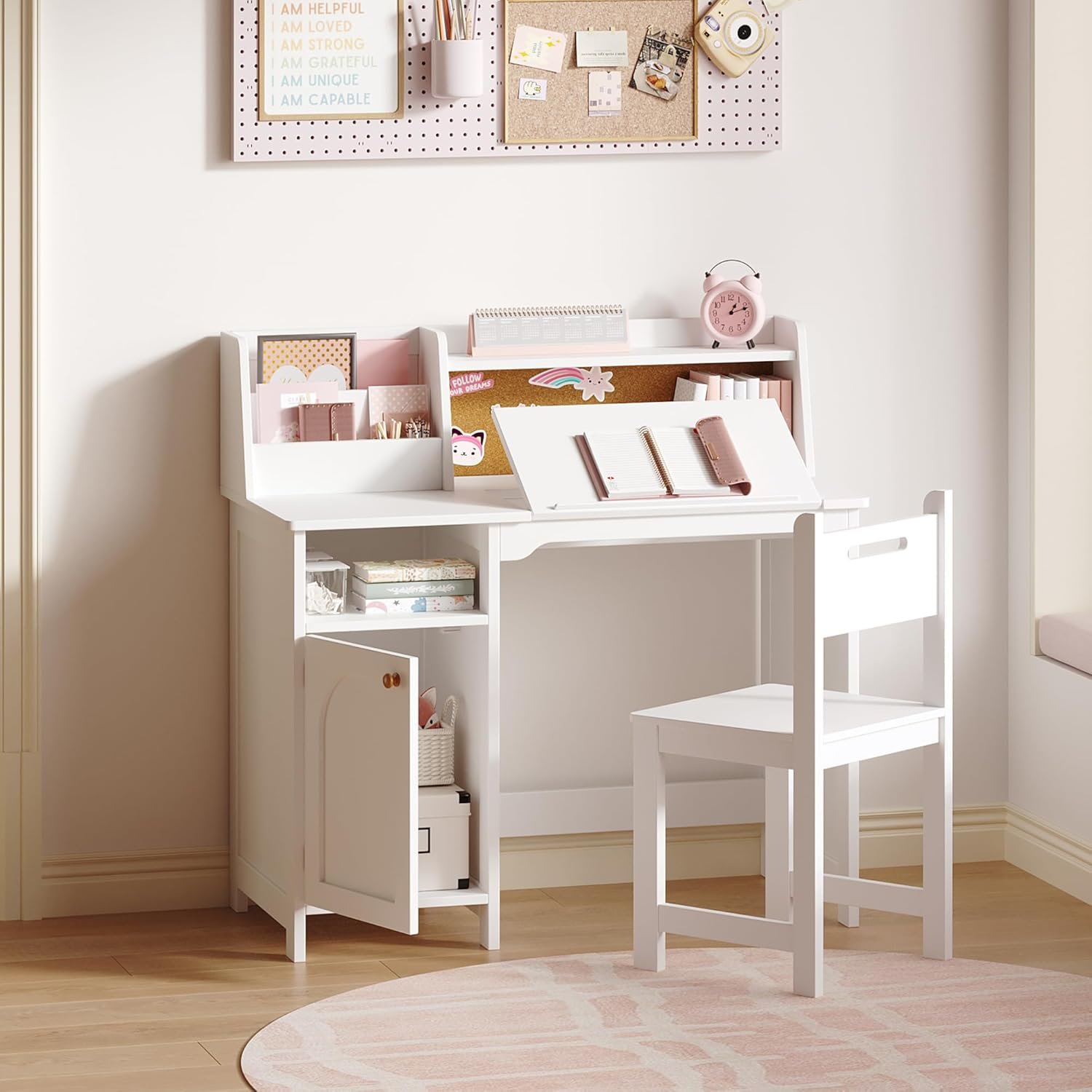 Children's Study Desk and Chair Set